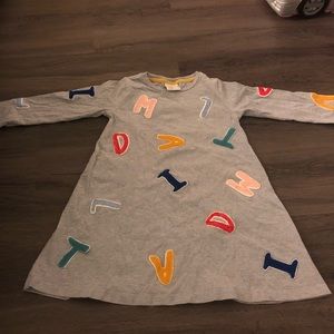 Mini Boden Roald Dahl Gray Matilda Dress